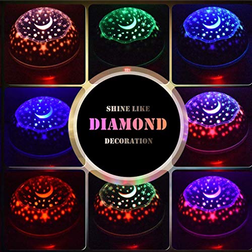 Kids Unicorn Night Light & Star Projector Light | Children's Bedroom | Pink