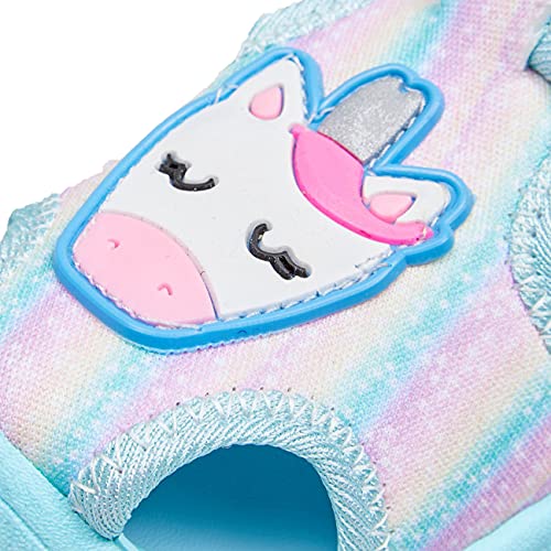 Unicorn Sandals Girls Childrens Kids (8 UK Child, numeric_8)