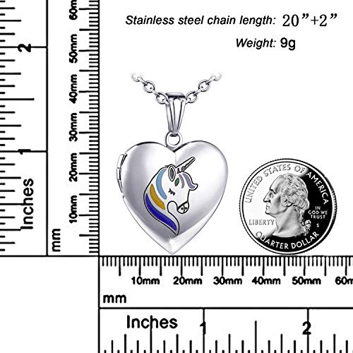 Beautiful Unicorn Locket With Space For Picture