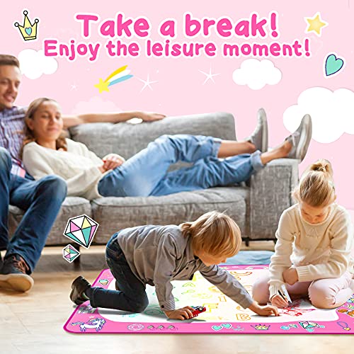 Unicorn Water Doodle Mat | Pink