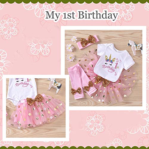 Girls 1st Unicorn Birthday Outfit