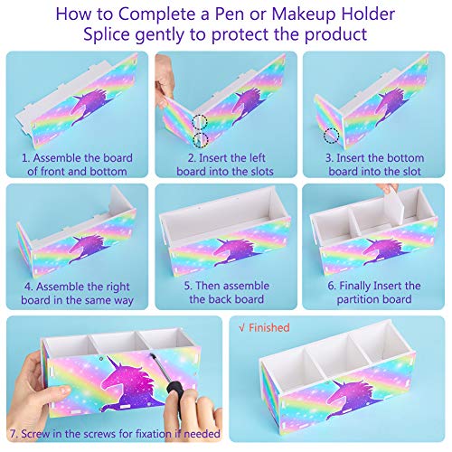 Unicorn Desk Organiser | Rainbow
