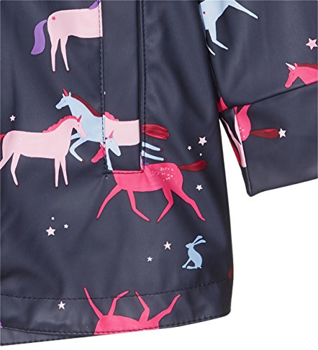 Joules Rain Coat Pink Unicorns Girls 