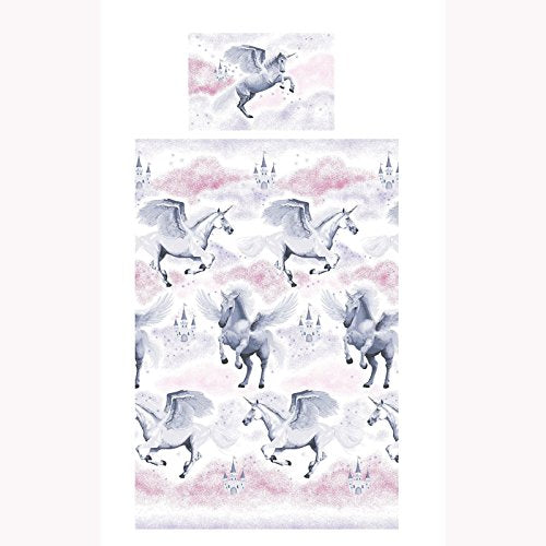 Unicorn Junior/Toddler/Cot Bed Duvet Cover And Pillowcase Set | 120 cm x 150cm