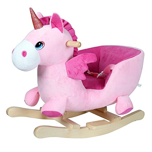 Pink Unicorn Rocker For Girls | Deuba 
