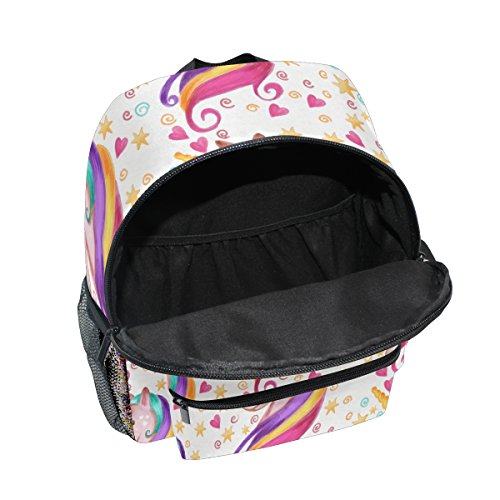 Multicoloured Unicorn Kids Backpacks Preschool Toddler Boys/Girls Cute Schoolbags for Age 2-14 years
