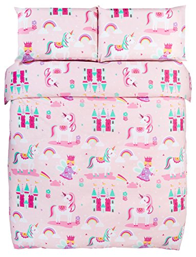 Pretty Unicorn Princess Double Duvet Cover Bedding Set