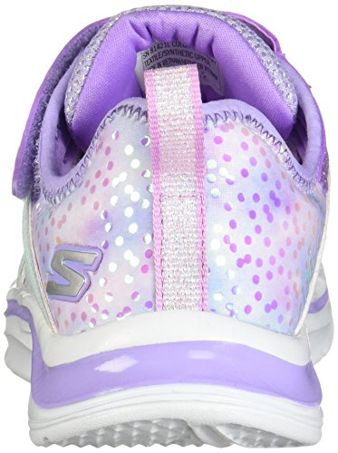 Skechers Dreams Unicorn Wishes Girls Rip Tape Trainers Lavender Multi