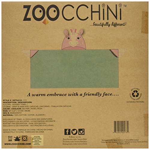 Allie The Unicorn | Kids Hooded Towel | 100 Percent Cotton