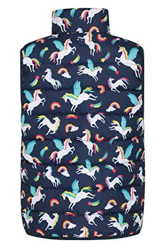 Unicorn Body Warmer Navy For Kids