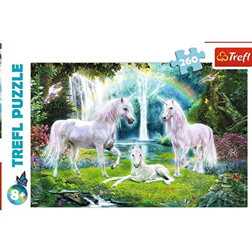 Kids Unicorn waterfall rainbow jigsaw puzzle