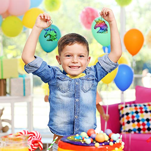 Unicorn Sequined Key Rings Party Bag Fillers