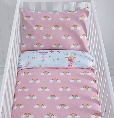 Rainbow Unicorn Cot Bed Duvet Cover Set
