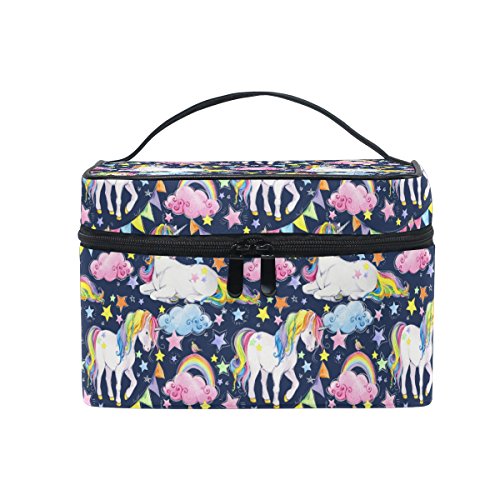Unicorn Rainbow Star Cosmetic Toiletry Bag | Make Up Bag