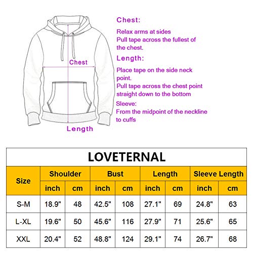 Unicorn Hoodie Sweatshirt for Men with Drawstring Pockets | Blue Galaxy