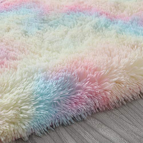 Rainbow Coloured Unicorn Rug