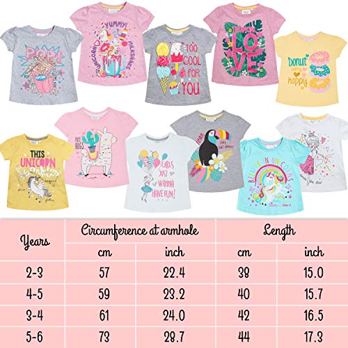 Girls Unicorn T-Shirt | Light Blue