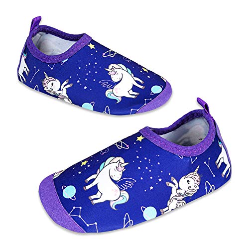 Blue unicorn kids unisex aqua shoe water sock