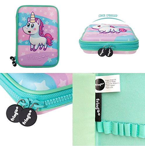 Unicorn Pencil Case Pink & Turquoise