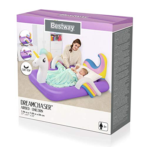 Children's Unicorn Airbed | Travel Or Guest Bed | 188 x 109 x 89 cm | Bestway