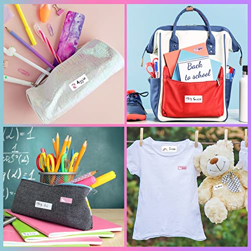 Unicorn Personalised Name Stickers For School