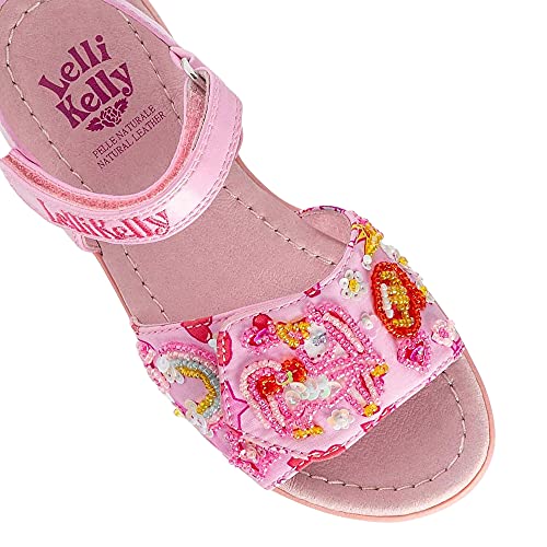 Lelli Kelly LK7400 (BC02) Pink Fantasy Honey Unicorn Sandals - 12 UK