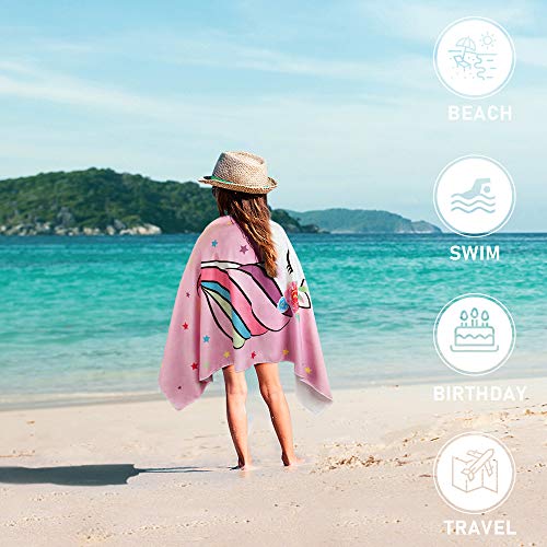 Unicorn Beach Towel Pink 76 x 152cm