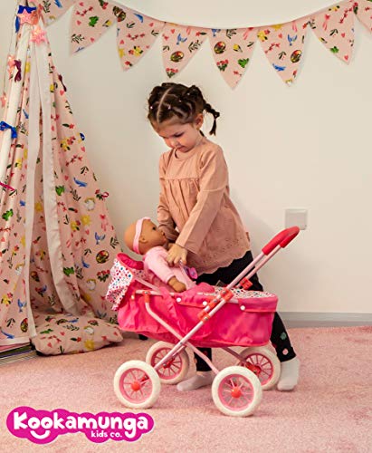 Unicorn 2 In 1 Pram, Stroller & Carry Cot | Pink