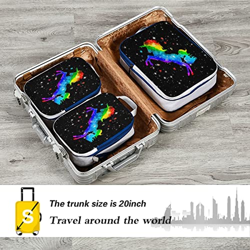 Set Of 3 | Unicorn Packing Bags For Suitcases