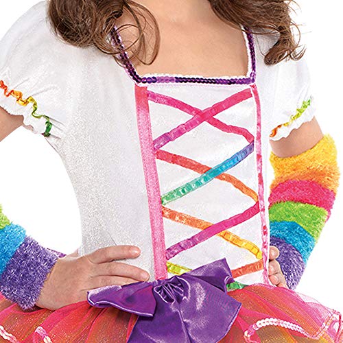 Girls Cute Rainbow Unicorn Costume | Dress, Headband, Tail