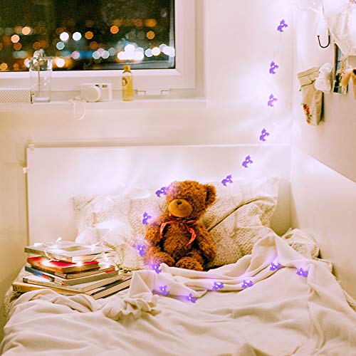 Purple Unicorn LED String Fairy Lights | 6.23ft | Children's