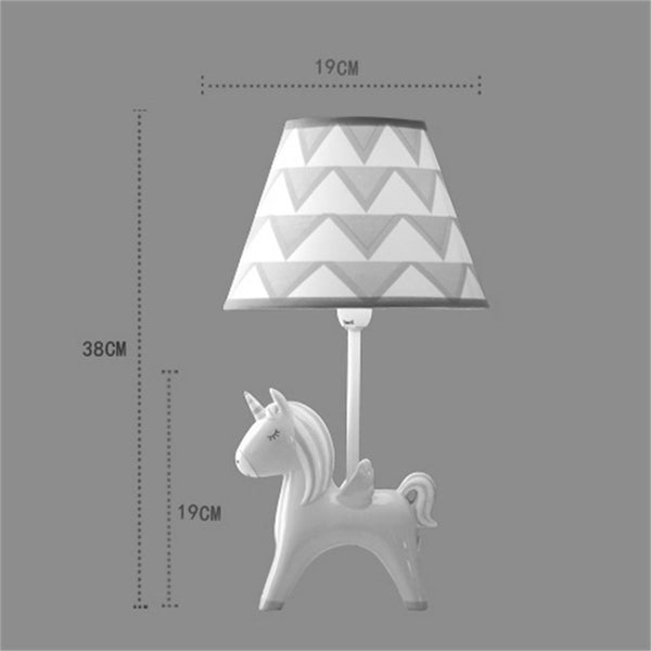 Unicorn LED Table Lamp Bedroom Bedside Lamp DImensions