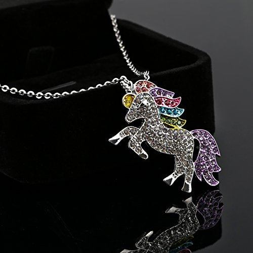 Diamante Unicorn Necklace 
