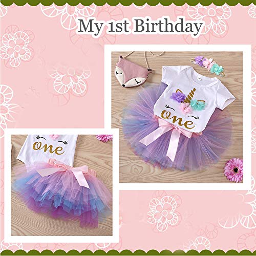 Unicorn Birthday Party Cake Smash Outfit