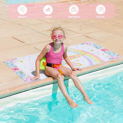 Unicorn Beach Towel | Floral Design