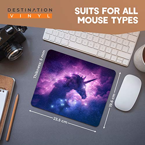 Unicorn mouse mat - purple