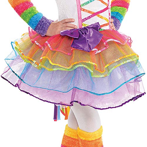 Girls Cute Rainbow Unicorn Costume | Dress, Headband, Tail