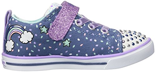 Denim Unicorn Trainers For Girls | Sketchers