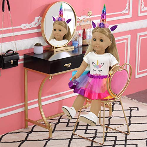 Rainbow Unicorn Outfit For Dolls