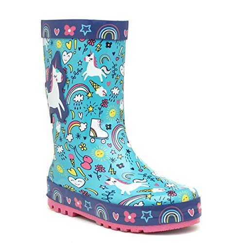 Zone Unicorn Wellies For Girls 