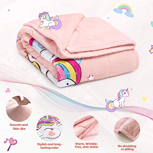 Pink Unicorn Weighted Blanket | 3.2 Kg