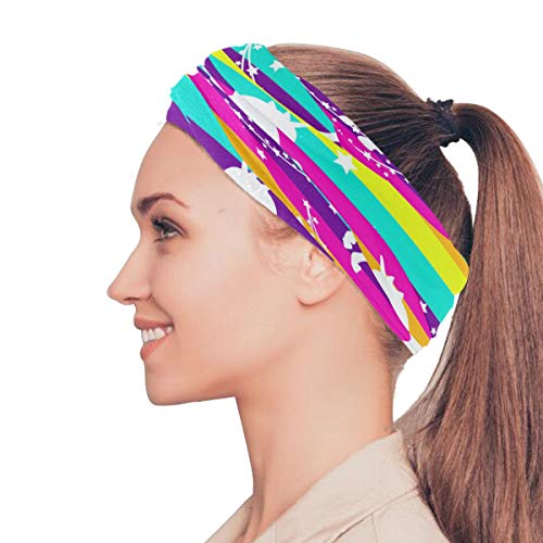 Unicorn Face Mask / Bandana / Headwear - Hot Rainbow