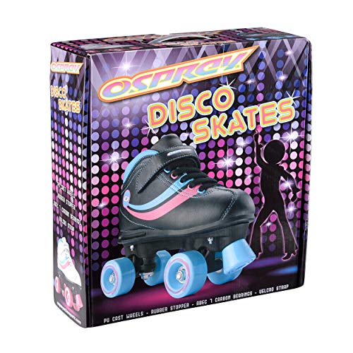 Disco Roller Skates | White, Blue & Pink