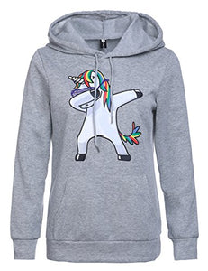 unicorn hoody grey womens