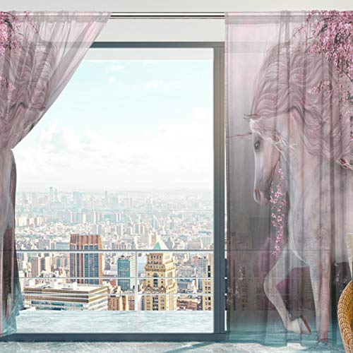 Unicorn Voile Curtains
