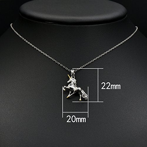 Unicorn Necklace Dimensions