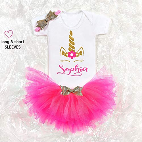 Unicorn Cake Smash Outfit Pink Tutu