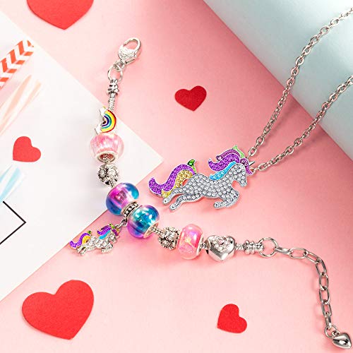 Girls Present Idea- Unicorn Charm Bracelet