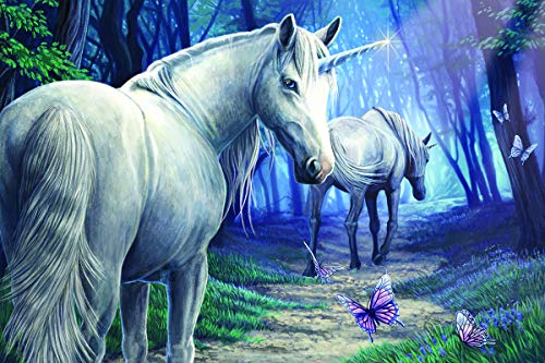 Moonlight enchanted forest jigsaw puzzle kids
