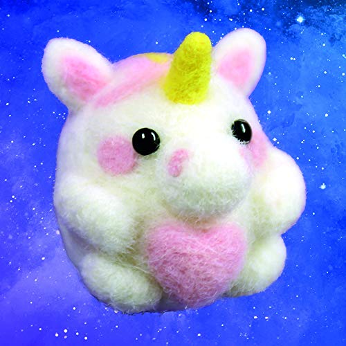 Fluffy Unicorn Needle Felt Kit | For Beginners